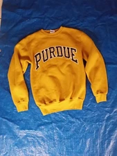 Vintage Gold PIONEER SPORTS Vtg 1990s PURDUE BOILERMAKERS Sweat Shirt MADE USA M