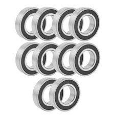 10PCS 25mmx47mmx 12mm Rubber Seal Deep Groove Radial Ball Bearing 6005RS