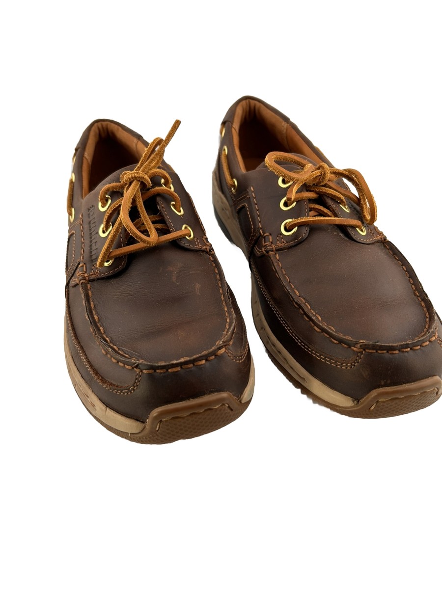 Dunham Captain Ltd. Boat Shoes Brown Leather CH0504 Men display picture 1