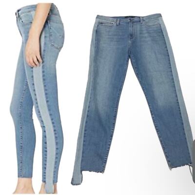 NWT Hudson Highrise Barbara Headliner Super skinny side stripe ankle jeans Sz 30