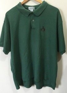 Rare-Vintage-Mens-IZOD-Polo-Short-Sleeves-Polo-Shirt-100-Cotton-Sz-XL-Green