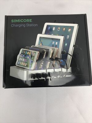 Simicore Charging Station for Multiple Devices, Certified 6 USB 50W 10A New