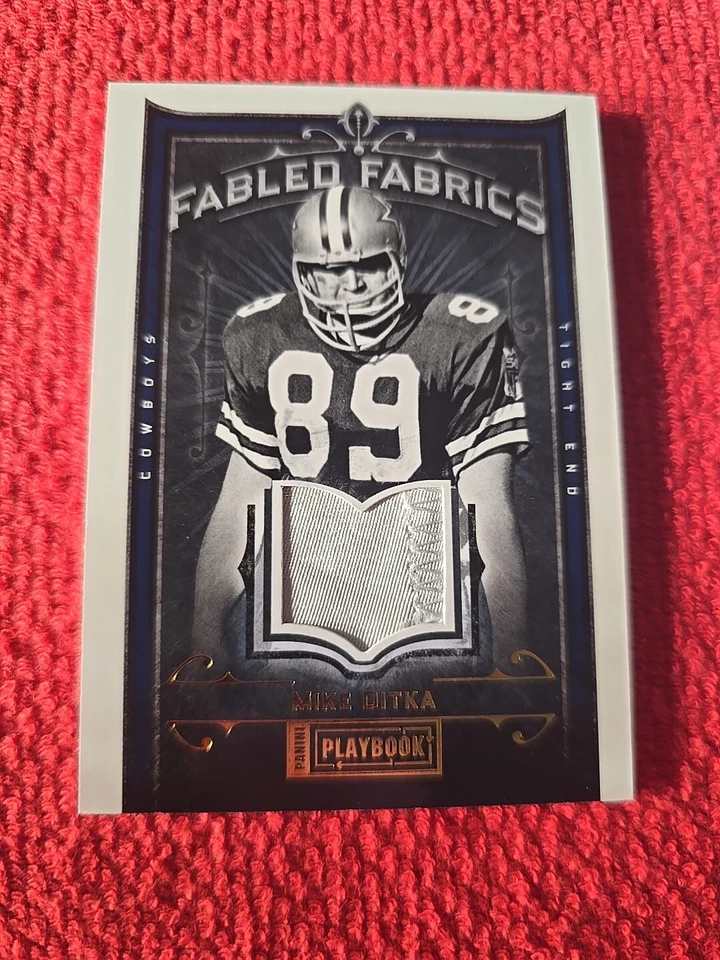Panini Playbook Fabled Fabrics 2013 Mike Ditka 5/20. Foto 3 de 4