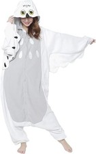 White Owl Halloween Cosplay Costume Kigurumi Wear Unisex Free Size