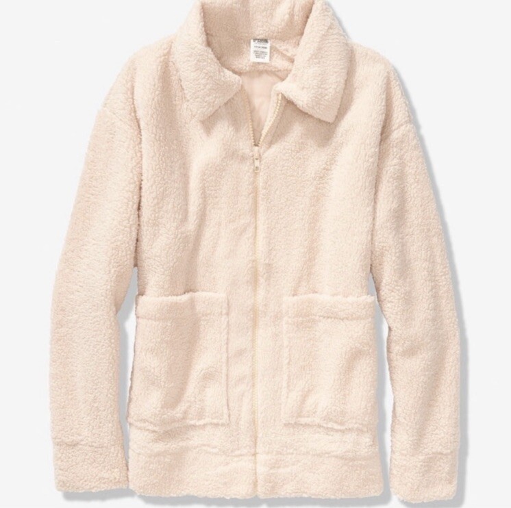 VS PINK Sherpa Teddy Jacket XS Sold Out! image 2