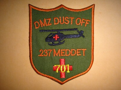 US 237. Medizinische Einheit DMZ DUST OFF Vietnamkrieg Semi-Subdued Aufnäher