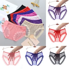 Low Waist Hot Panties Fully Transparent One-Piece Hair Exposed Sexy Seamless