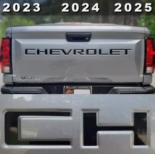 VINYL: Gloss Black Letters CHEVROLET COLORADO 2023-25
