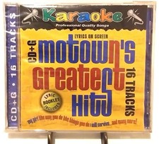 NEW 2001 KARAOKE CD G MOTOWN'S GREATEST HITS LYRICS BOOK 16 TRACKS STERLING USA