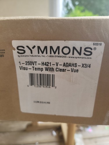 Symmons 1-250VT-H421-V Visu-Temp mit Clear-Vue Handbrausesystem 30" Gleitstange - Bild 3 von 10