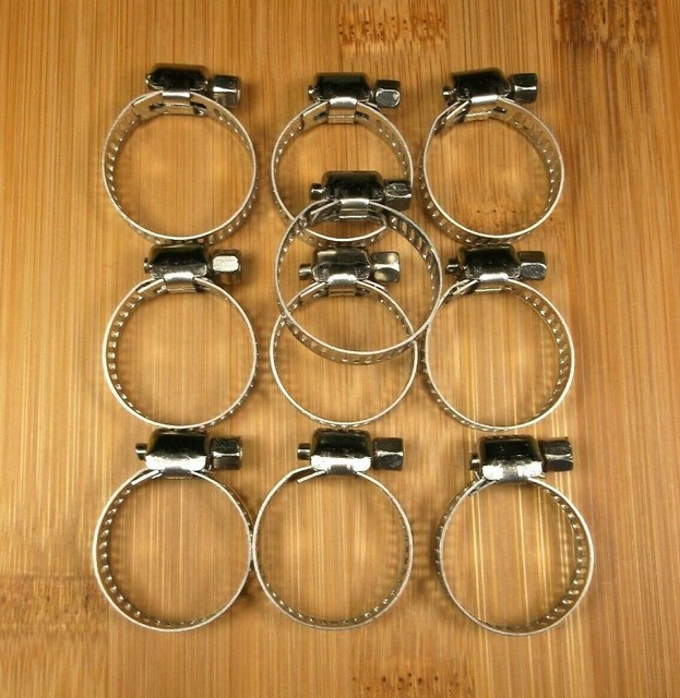 2 (Two) 21/4 Inch Water Hose Clamps Galvanized Steel Heavy Duty