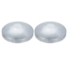 2Pcs Chain Link Fence Post Cap, Dome External Post Caps Fit 5-1/2" OD Pipe