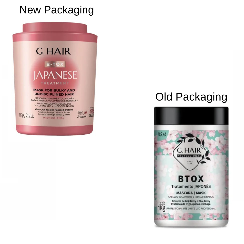 G.Hair Btox Japanese Brazilian Hair Treatment Mask Keratin 1Kg - 3