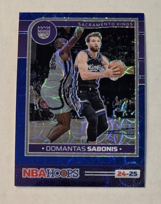 DOMANTAS SABONIS SN/99 2024-25 Panini NBA Hoops - Premium Blue Scope #209 Kings