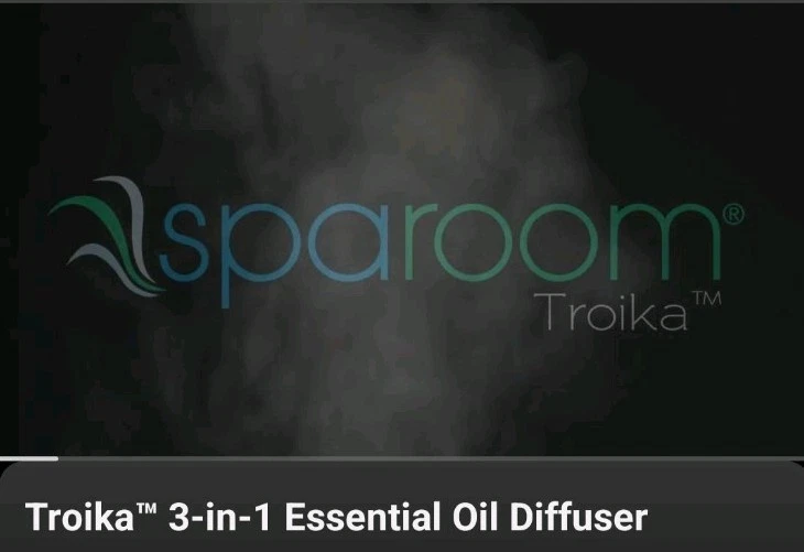 Difusor de aromaterapia de aceite esencial Sparoom Troika 3 en 1 nuevo sellado en caja raro Foto 2 de 4