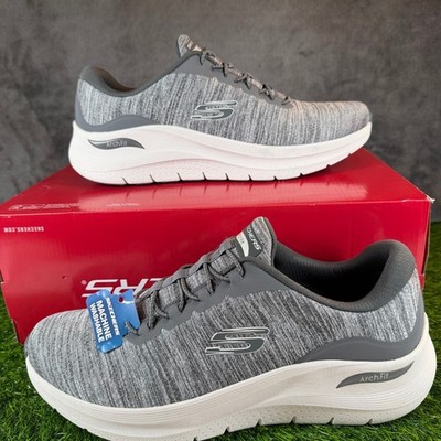 Skechers Arch Fit 2.0 Upperhand Gray Vegan Walking Shoes  display picture 1