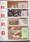 GB 1998 The Definitive Portrait Prestige Booklet  Pane set x 4 Cotswold FDC`s