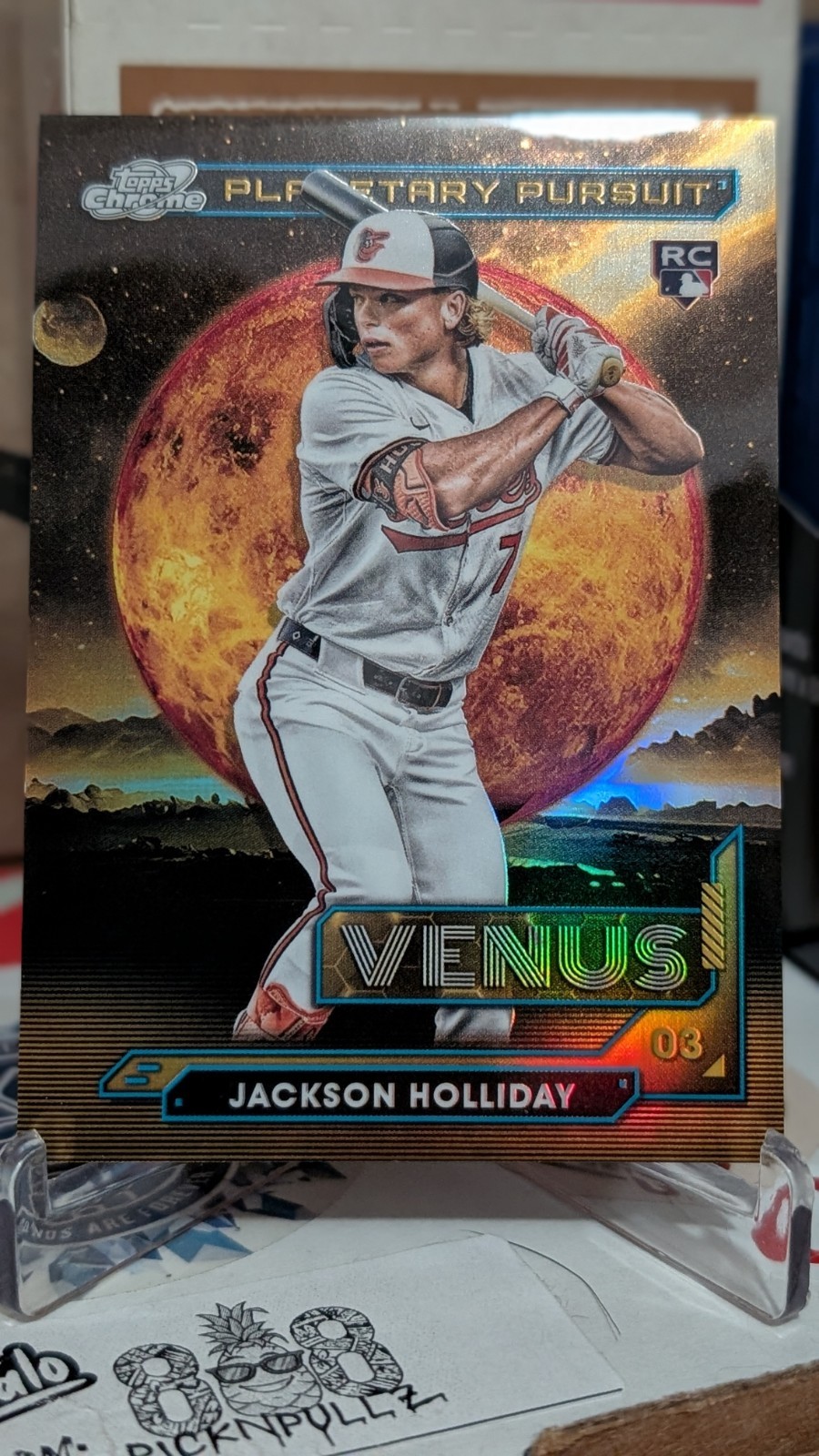 2024 Topps Cosmic Chrome - Planetary Pursuit Jackson Holliday #PPV-5 Venus (RC)