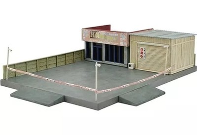 N Scale 1/150 Abandoned Repair Shop Building Collection 043-3 325956