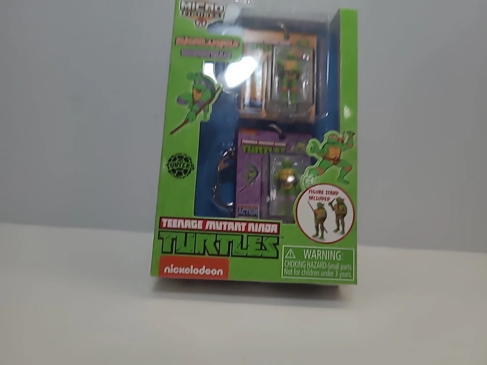 Juego de Micro Figuras Tortugas Ninja Adolescentes Mutantes MICHELANGELO DONATELLO #8602 Foto 2 de 4