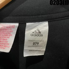 Adidas Three Stripes Black Track Top, Size 85