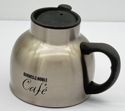 Barnes & Noble Café 16 oz Stainless Steel Travel Coffee Mug w/ Lid Wide Base