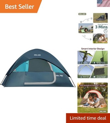 CT1 2 Person Camping Tent, Easy Set Up in 3 Mins, PU800mm Waterproof w/Mesh T...