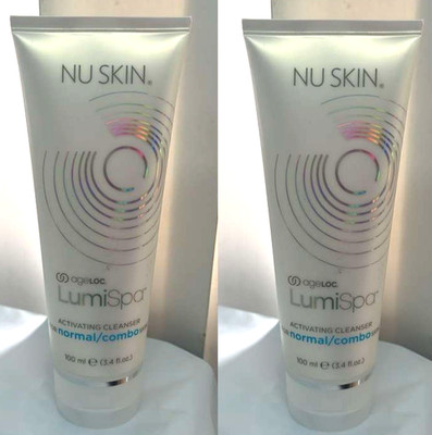 2x NU SKIN lumispa  cleanser normal/combo skin. 100 ml / 3.4fl. Sealed.