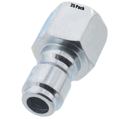#ad 25 Pack of Pressure Washer 3 8quot; Female NPT to Quick Connect Plug Zinc Coupler $70.45