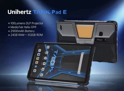 8849 Unihertz 10.95'' Tank Pad E Projektor Rugged IP68 21000mAh 24GB+512GB NEU