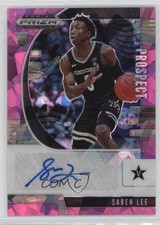 2020-21 Panini Prizm Draft Picks Prospect Pink Ice Saben Lee #PA-SA Auto 0c9g