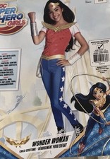 NEW CHILD GIRLS COSTUME DC SUPER HERO GIRLS COMICS WONDER WOMAN SIZE M 8-10