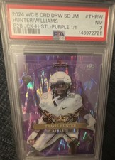 2024 Wild Card 5 Card Draw Stacked Deck Travis Hunter Ryan Williams Purple 1/1