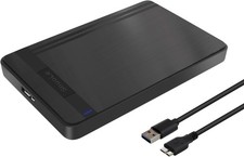 2.5-inch Hard Drive Enclosure, SATA to USB 3.0 Adapter sata usb 3.0, Black