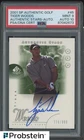 2001 SPA Golf Authentic Stars #45 Tiger Woods RC Rookie 776/900 PSA 9 PSA/DNA 10