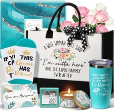 Retirement Gifts for Women, 20Oz Tumbler & Tote Bag