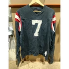 Vintage Abercrombie & Fitch Sport Jersey #7 Shirt Mens L Navy Long Sleeve Muscle