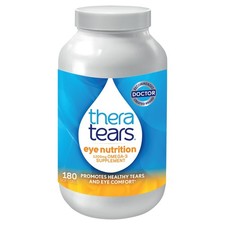 TheraTears Omega 3 Supplement: 1200mg Fish Oil, Organic Flaxseed for Eye Care