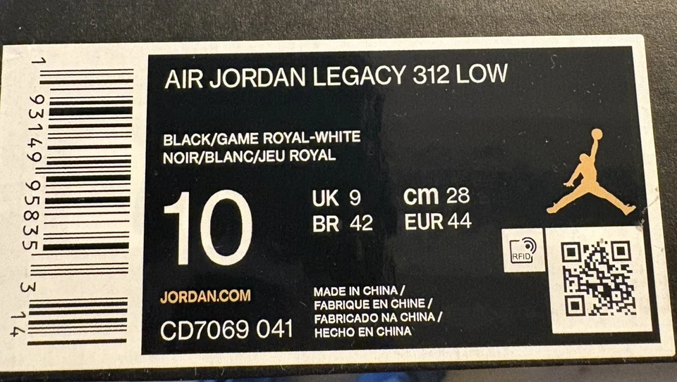 Air Jordan Legacy 312 Low Royal Talla 10 Foto 4 de 4