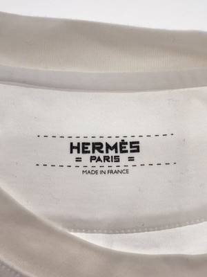 HERMES◆ロゴポケTシャツ/Tシャツ/34/コットン/WHT/96-7600 HERMES T-SHIRT LOGO POKE TEE 34 COTTON White 96-7600 Used | eBay