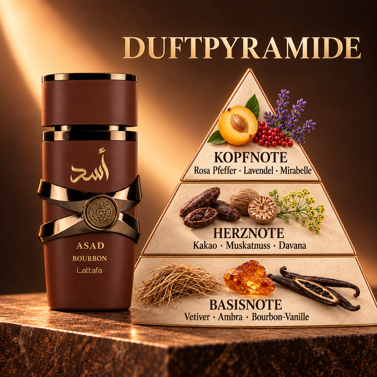 Lattafa Asad Bourbon Eau de Parfum 100 ml - Bild 2