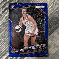 2025 Panini Prizm WNBA Kathryn Westbeld Rookie Blue Velocity Prizm #29 Mercury