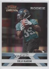 2010 Panini Threads Rookie Platinum Century Proof /25 Deji Karim #224 Rookie RC