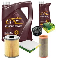 Mannol 6L Extreme 5W-40 Motor-ÖL+Mann-Filter FüR Renault Megane Scenic 1.9 Dt