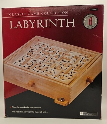Labyrinth Wooden Puzzle Maze Game Hansen Classic Games (Open Box)