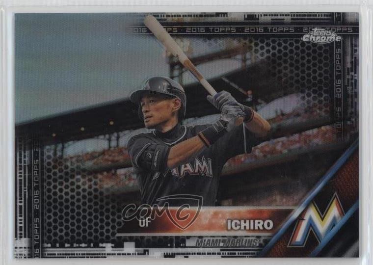 2016 Topps Chrome Black Refractor Ichiro Suzuki Ichiro #116 HOF 04br
