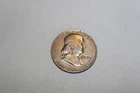 1958 D Franklin Half Dollar - 90% Silver - Circulated - Nice Example