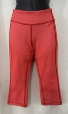 Lululemon Women's Cropped Capri Yoga Fitness Coral Size 8 Stretch