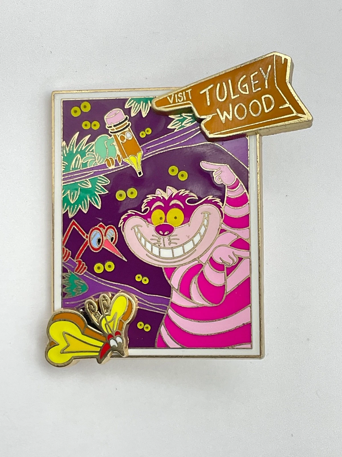 Disneyland Alice Disney Dream Destinations Visit Tulgey Wood CHESHIRE CAT Pin A7