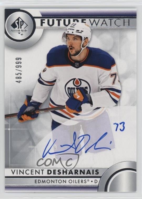 2023-24 SP Authentic Future Watch 485/999 Vincent Desharnais #133 Auto 0b1f